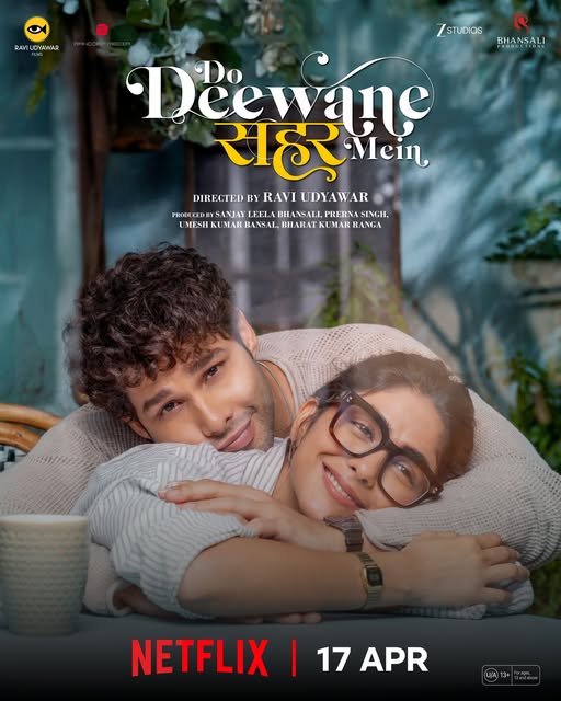 Poster for the Kannada film 'Do Deewane Seher Mein' announcing its Netflix release date.