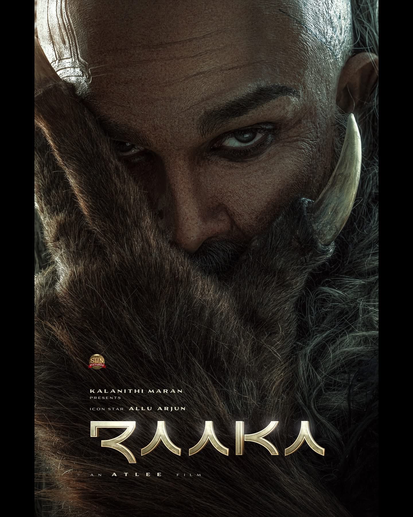Allu Arjun's Raaka movie first look poster with director Atlee and actress Deepika Padukone