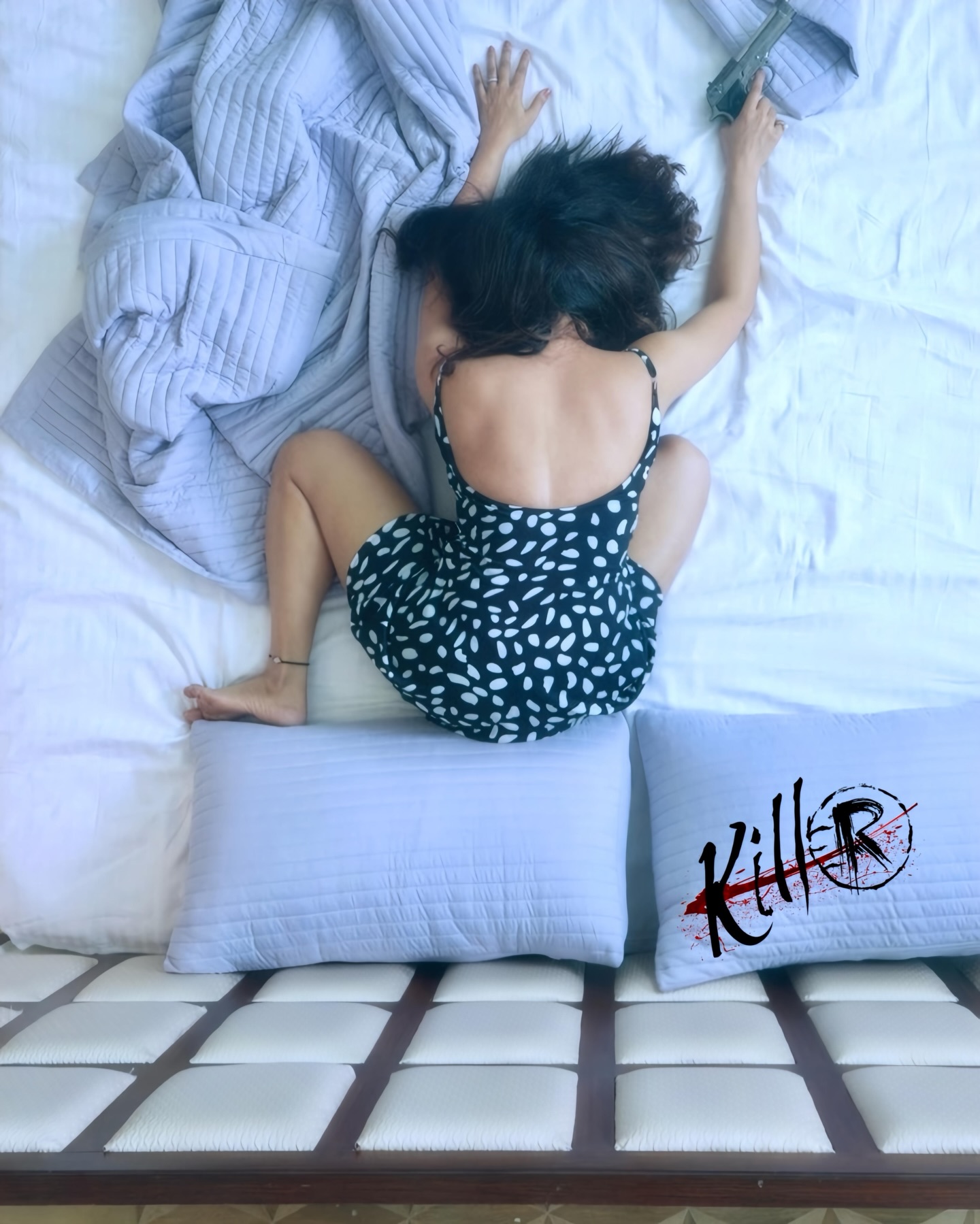 Jyothi Poorvaj in Killer (KillR) movie poster showcasing sci-fi action elements with VFX completion news