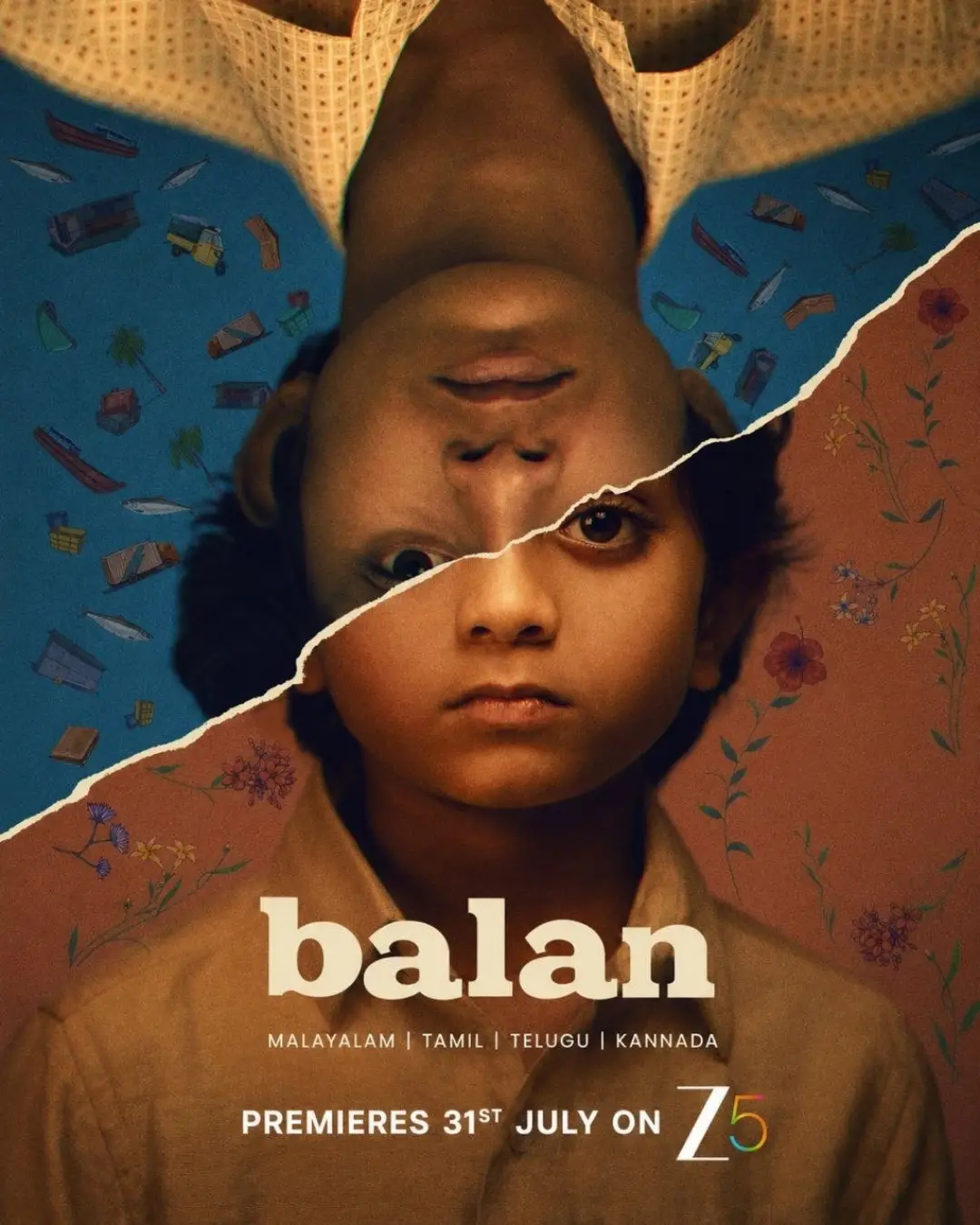 Poster for Balan: The Boy showing a mother and son.