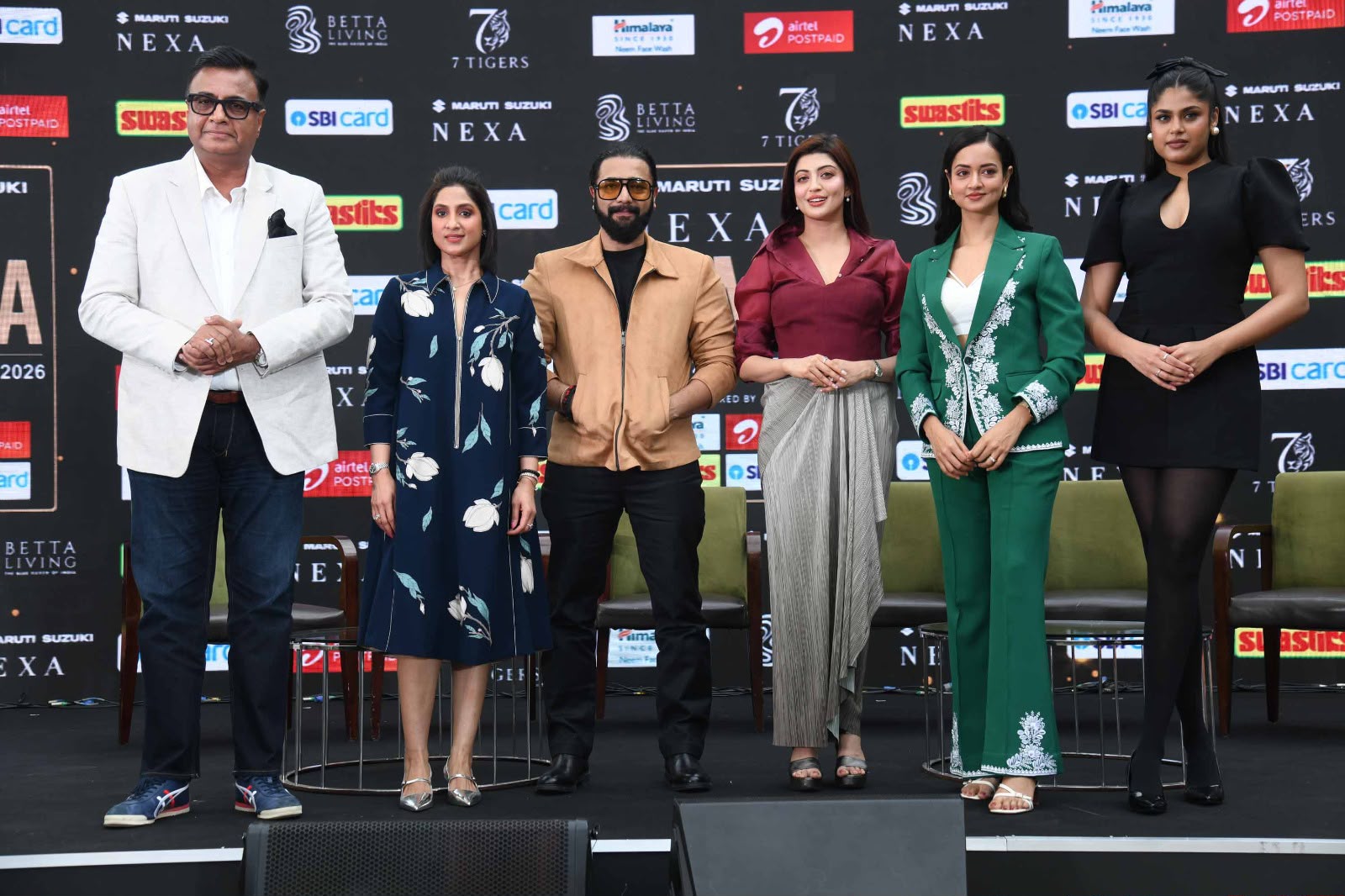SIIMA 2026 Bengaluru Press Meet with actors Sriimurali, Pranitha Subhash, Shanvi Srivastava, and Faria Abdullah