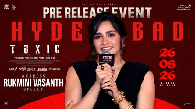 Toxic Pre-Release Event: Rukmini Vasanth Speech Highlights
